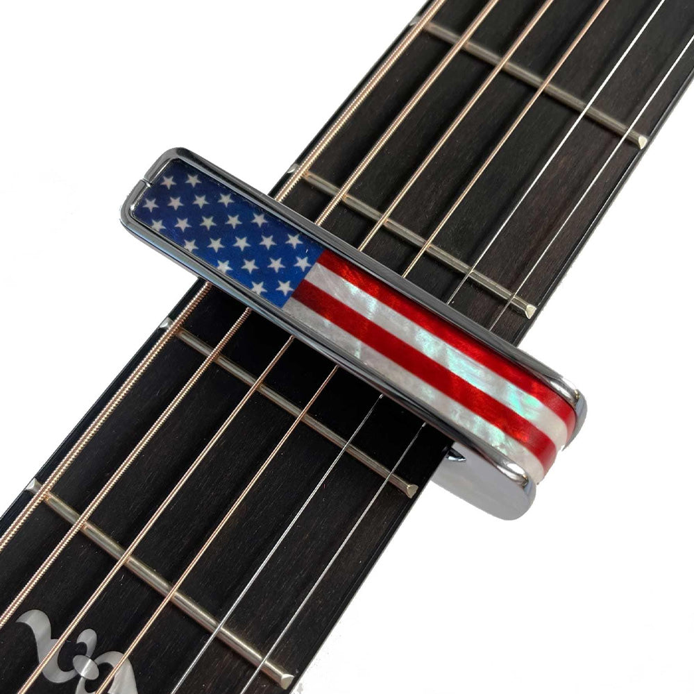 Thalia Capos ギターカポタスト Black Chrome Stars & Stripes TH-CB201-06