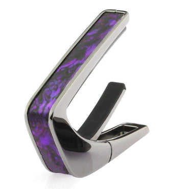 Thalia Capos ギターカポタスト Black Chrome  w/Purple Paua Inlay TH-CB200-PP