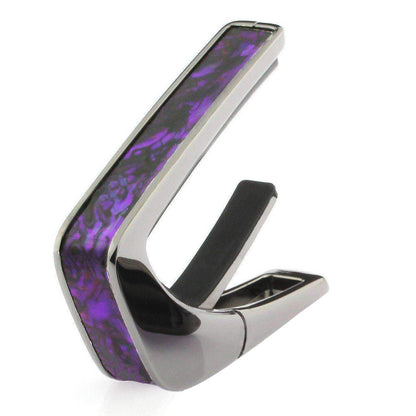 Thalia Capos ギターカポタスト Black Chrome  w/Purple Paua Inlay TH-CB200-PP