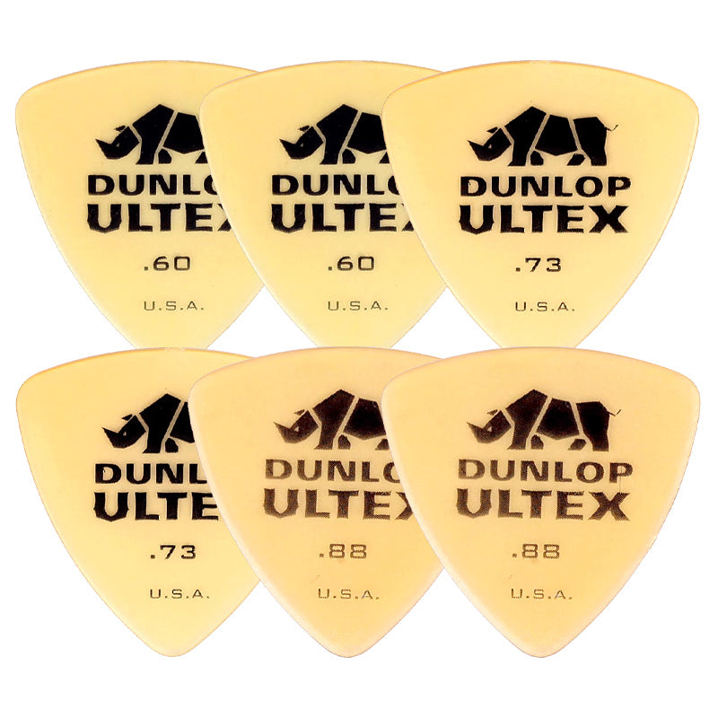Jim Dunlop ジム ダンロップ 426R-◯◯ ギターピック ライノトライアングル 透明イエロー 6枚入り