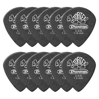 Jim Dunlop ジム ダンロップ 482R TORTEX Pitch Black Jazz III ジャズタイプギター ピック 12枚入り
