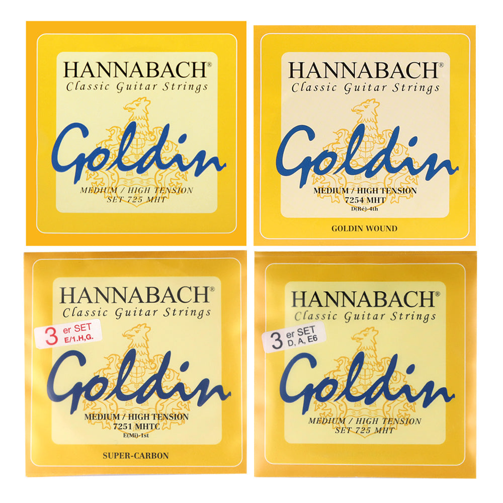 HANNABACH ハナバッハ  クラシックギター弦 725シリーズ ナイロンセット弦 単品弦 ハーフセットクラシック ドイツ製