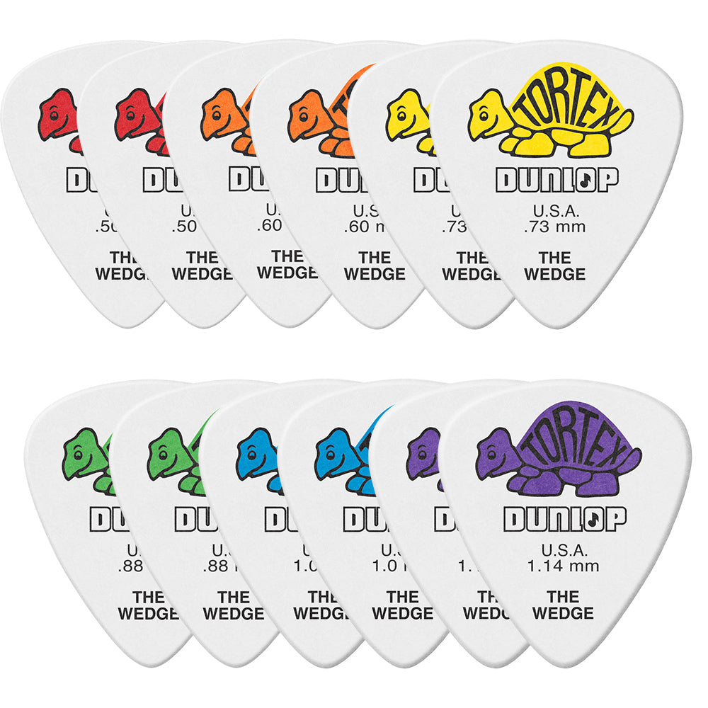 Jim Dunlop ジム ダンロップ 424R TORTEX WEDGE ウエッジギター ピック 12枚入り