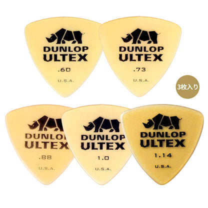 Jim Dunlop ジム ダンロップ 426R-◯◯ ギターピック ライノトライアングル 透明イエロー 1枚入り