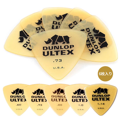Jim Dunlop ジム ダンロップ 426R-◯◯ ギターピック ライノトライアングル 透明イエロー 6枚入り