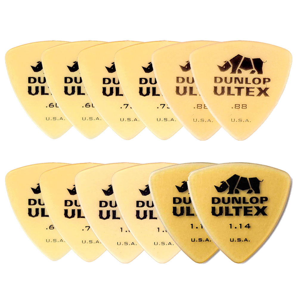 Jim Dunlop ジム ダンロップ 426R-◯◯ ギターピック ライノトライアングル 透明イエロー 12枚入り