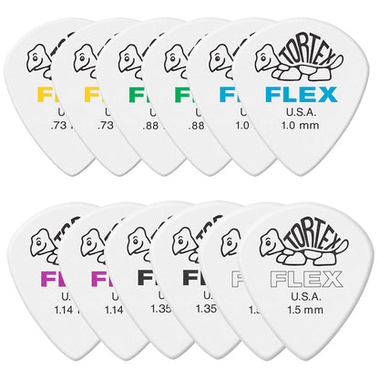 Jim Dunlop ジム ダンロップ 466R TORTEX FLEX JAZZ III  ジャズタイプギター ピック 12枚入り