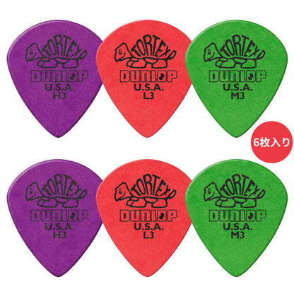 Jim Dunlop ジム ダンロップ 472R TORTEX Jazz III ジャズタイプギター ピック 6枚入り