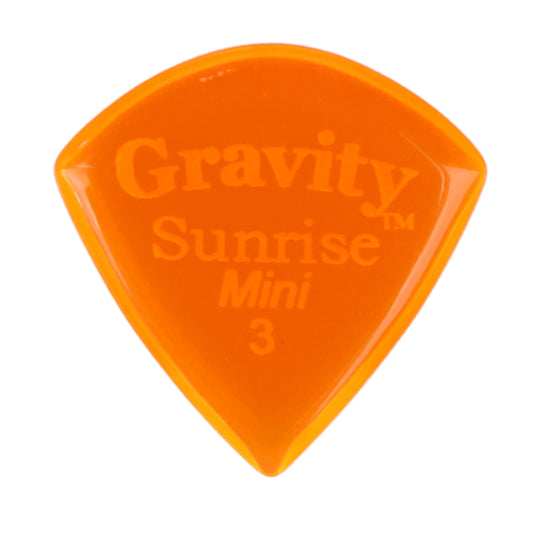 Gravity グラビティ Sunrise mini ギターピック GSUM3P orange 耐久性 1枚入り