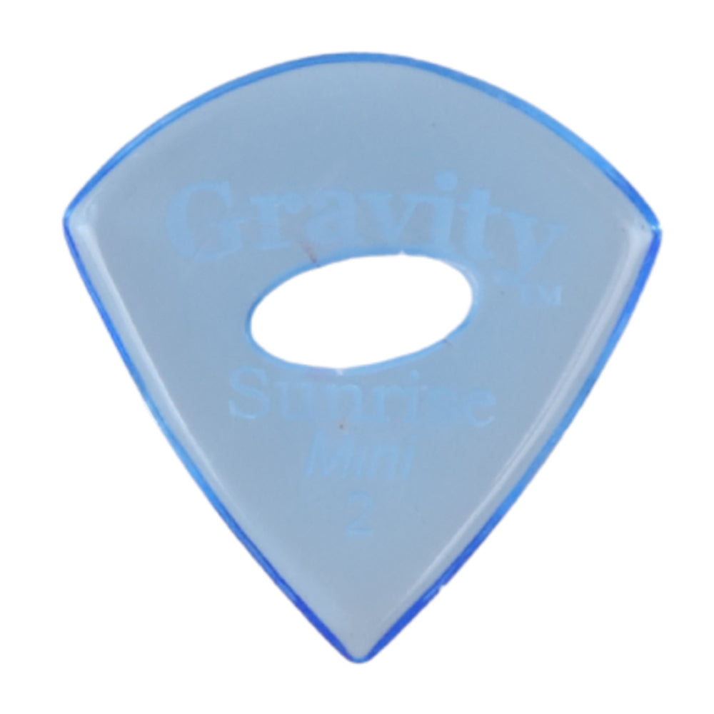 Gravity グラビティ Sunrise mini ギターピック GSUM2PE blue 滑り止め耐久性