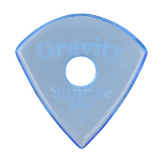 Gravity Sunrise mini ギターピック GSUM2PR  blue 滑り止め耐久性 1枚入り
