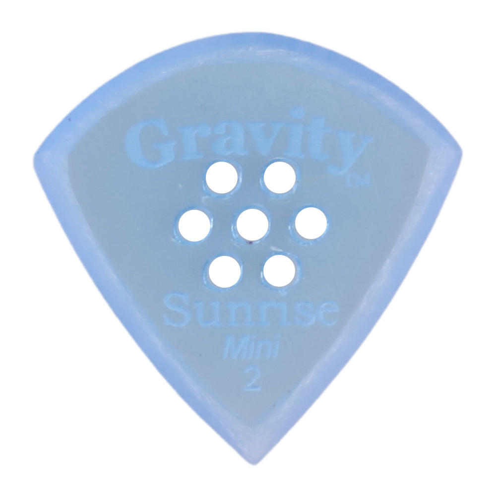 Gravity グラビティ Sunrise mini ギターピック GSUM2MM blue 滑り止め耐久性