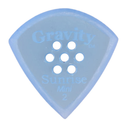 Gravity グラビティ Sunrise mini ギターピック GSUM2MM blue 滑り止め耐久性