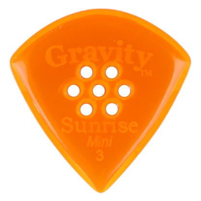 Gravity Sunrise mini ギターピック GSUM3PM orange 滑り止め耐久性