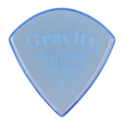 Gravity グラビティ Sunrise big mini ギターピック GSUB2P blue 滑り止め耐久性 1枚入り