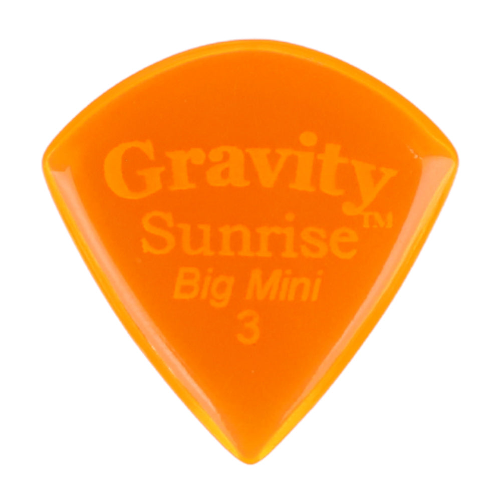 Gravity グラビティ Sunrise big mini ギターピック GSUB3P orange滑り止め耐久性 1枚入り