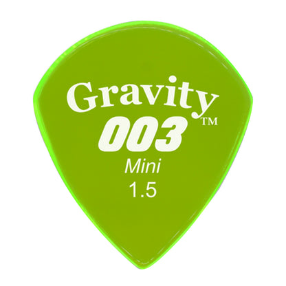 Gravity Picks グラビティピックス 003 Miniシリーズ G003M15P ギターピック Green 1.5mm 1枚入り
