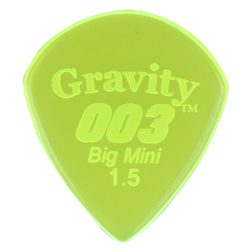 Gravity Picks グラビティピックス 003 Big Miniシリーズ G003B15P ギターピック Green 1.5mm 1枚入り