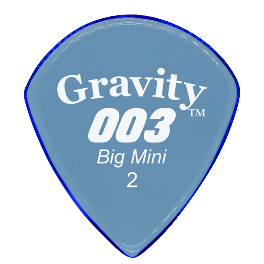 Gravity Picks グラビティピックス 003 Big Miniシリーズ  G003B2P ギターピック Blue 2.0mm 1枚入り