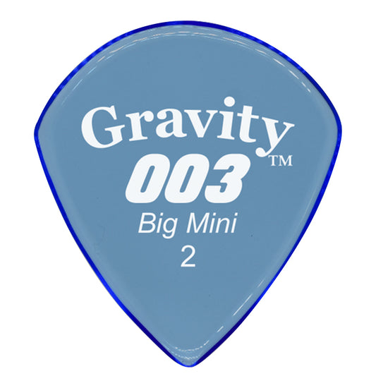 Gravity Picks グラビティピックス 003 Big Miniシリーズ  G003B2P ギターピック Blue 2.0mm 1枚入り