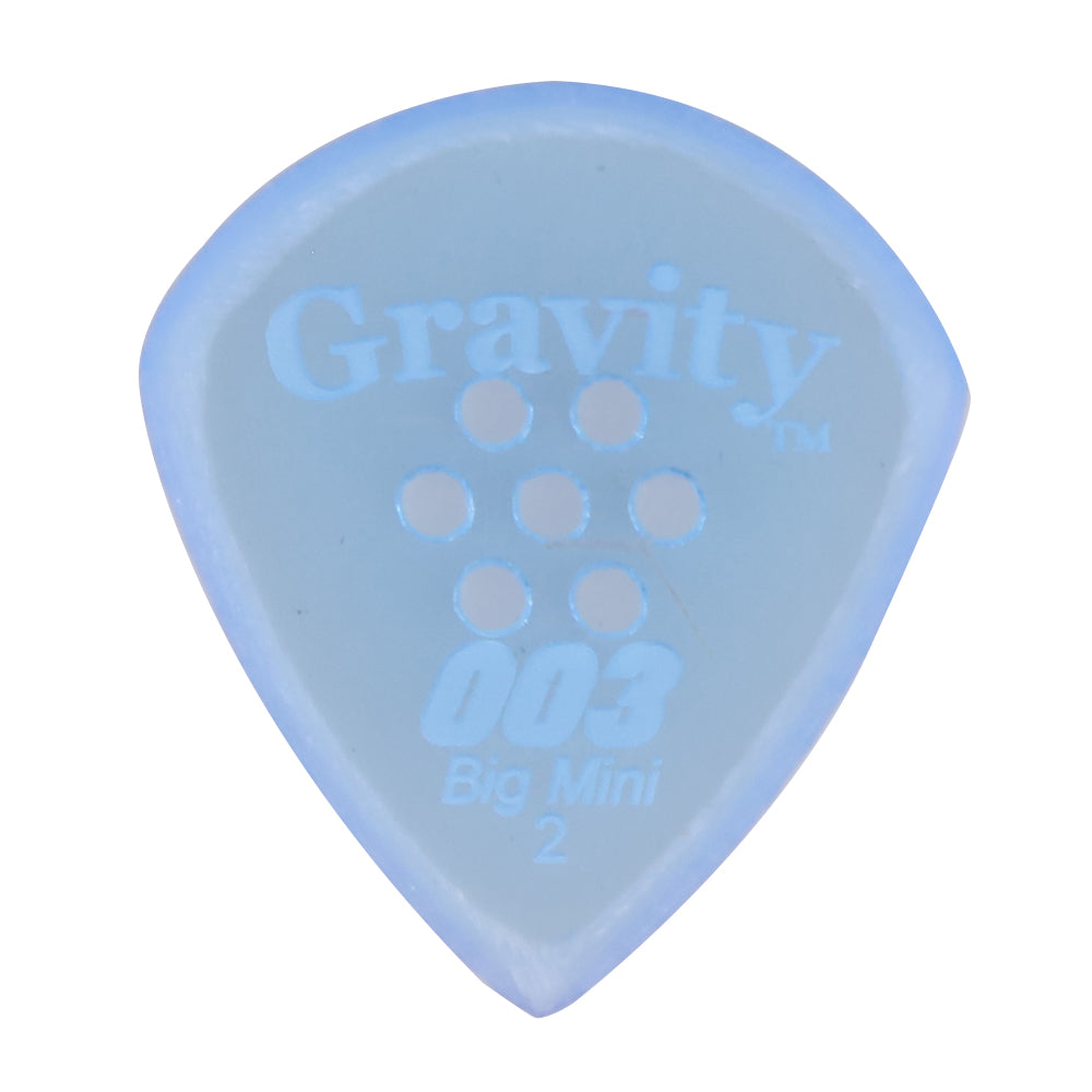 Gravity Picks グラビティピックス 003 Big Miniシリーズ G003B2MM ギターピック Blue 2.0mm 1枚入り