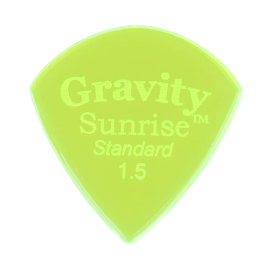 Gravity グラビティ Sunrise Standard ギターピック GSUS15P 蓄光green1枚入り