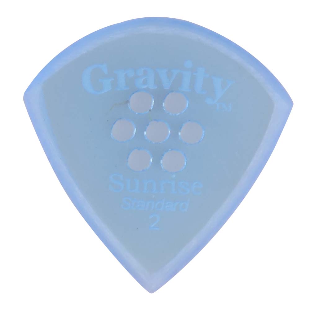 Gravity グラビティ Sunrise Standard ギターピックGSUS2MM  blue滑り止め耐久性 1枚入り