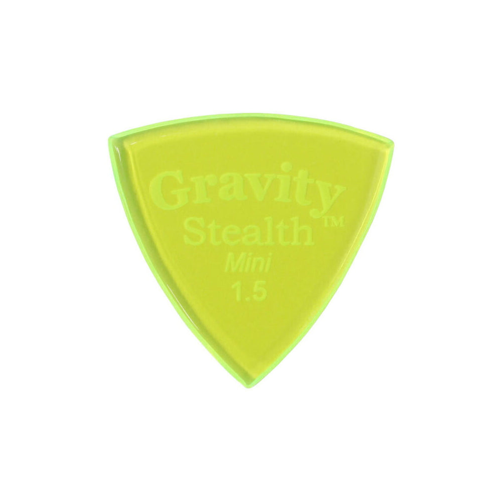 Gravity グラビティStealth MiniギターピックGSSM15P fluorescent green  1枚入り