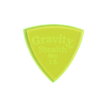 Gravity グラビティStealth MiniギターピックGSSM15P fluorescent green  1枚入り