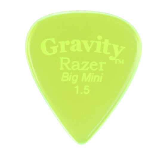 Gravity グラビティ Razer big mini ギターピック GRAB15P green 1枚入り