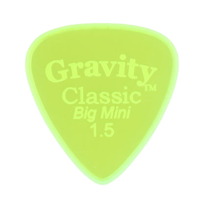 Gravity グラビティClassic big Mini ギターピックGCLB15M fluorescent green 1枚入り