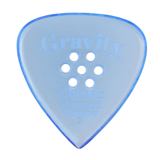 Gravity グラビティClassic Pointed Standard ギターピック GCPS2PM blue 1枚入り