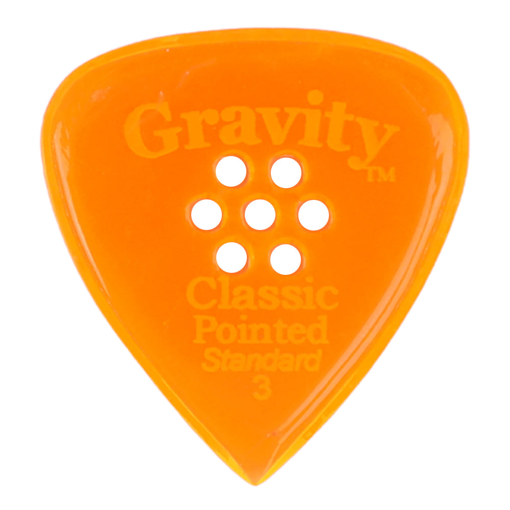 Gravity グラビティClassic Pointed Standard ギターピック GCPS3PM orange 1枚入り