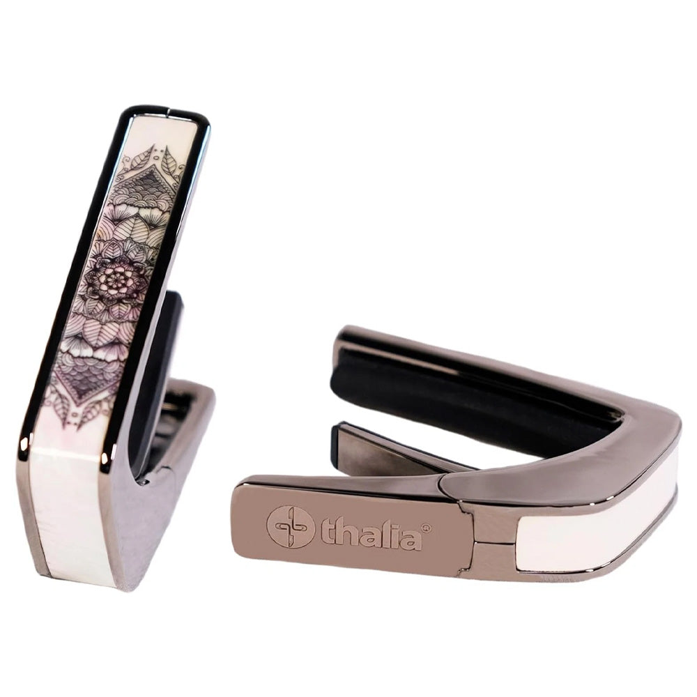 Thalia Capos ギターカポタスト Black Chrome Pearl Mandala TH-CB201-17