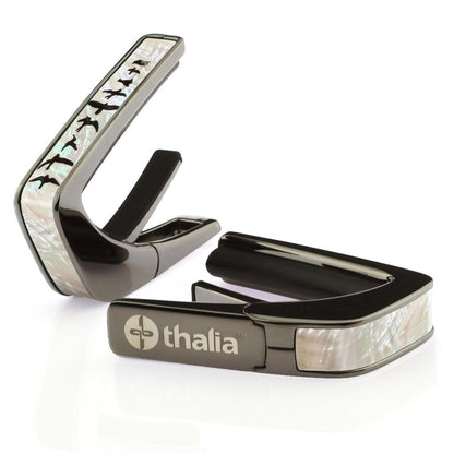 Thalia Capos ギターカポタスト  Black Chrome Birds on Pearl TH-CB201-08