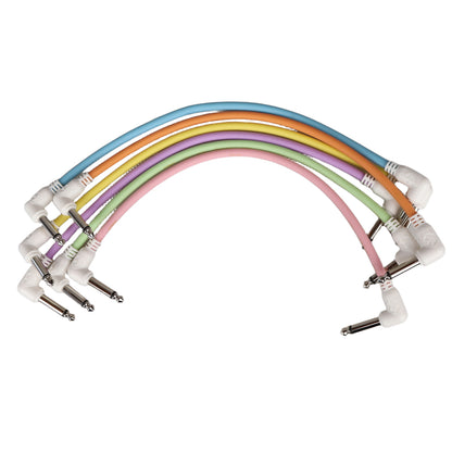 KIZAI キザイ QC0561 エフェクター パッチケーブル パッチケーブル 0.3M 6本セット