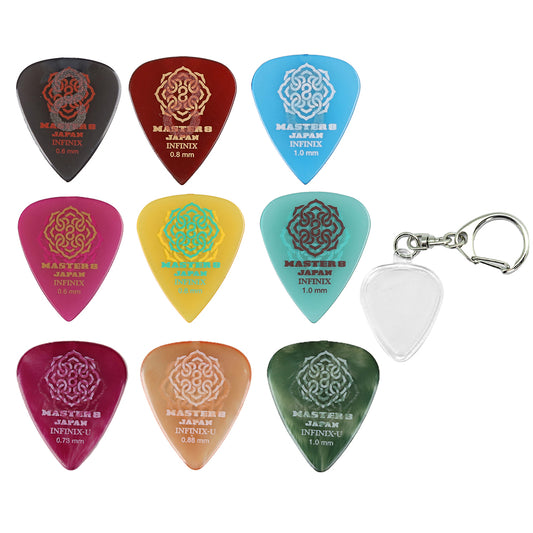 MASTER 8 JAPAN ティアドロップ ギター ピック IFS/IFHPR/IFUシリーズ  9枚セット お試しセット