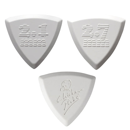 Chicken Picks ( チキンピックス ) Bermuda III Pointy 2.1/2.7mm トライアングルタイプ 2.1/2.7mm ギターピック 高耐久 1/3枚入り
