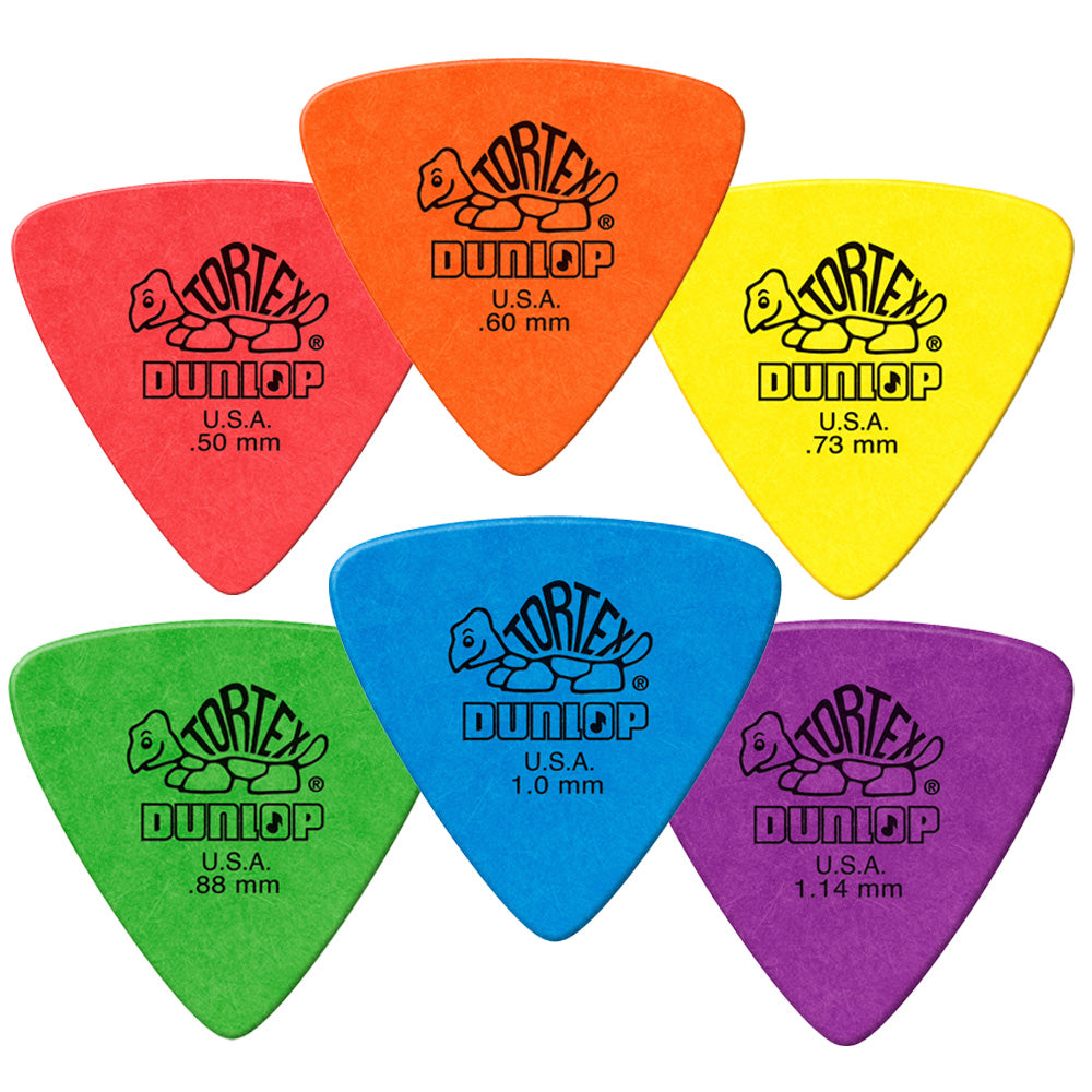 Jim Dunlop TORTEX TRIANGLE ギターピック 431-◯◯ 6枚入り
