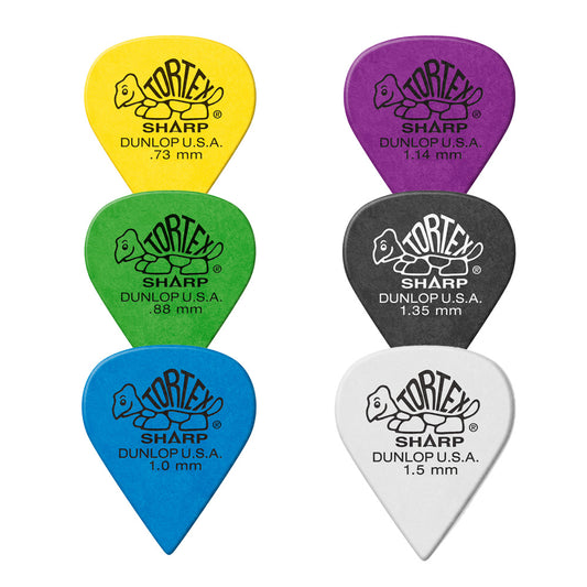 Jim Dunlop TORTEX SHARP 412- ◯◯ ギターピック 3枚入り
