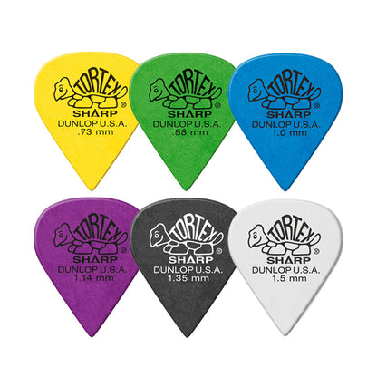 Jim Dunlop TORTEX SHARP 412- ◯◯ ギターピック 6枚入り