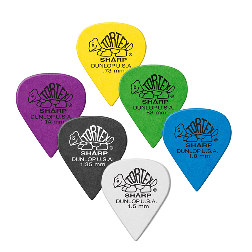 Jim Dunlop TORTEX SHARP 412- ◯◯ ギターピック 12枚入り
