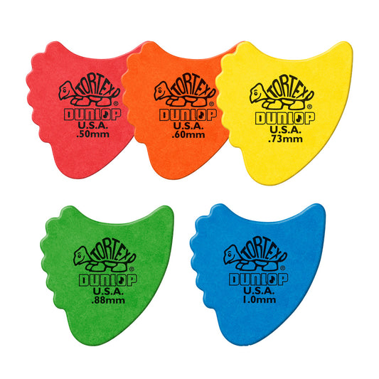 Jim Dunlop TORTEX FIN ギターピック フィンタイプ 414-◯◯ 1枚入り