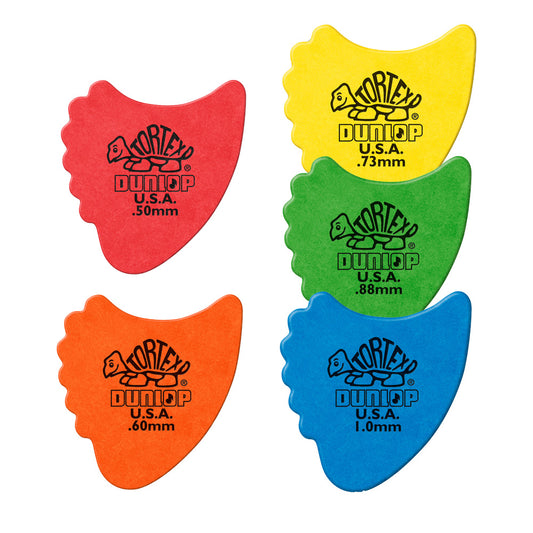 Jim Dunlop TORTEX FIN ギターピック フィンタイプ 414-◯◯ 3枚入り