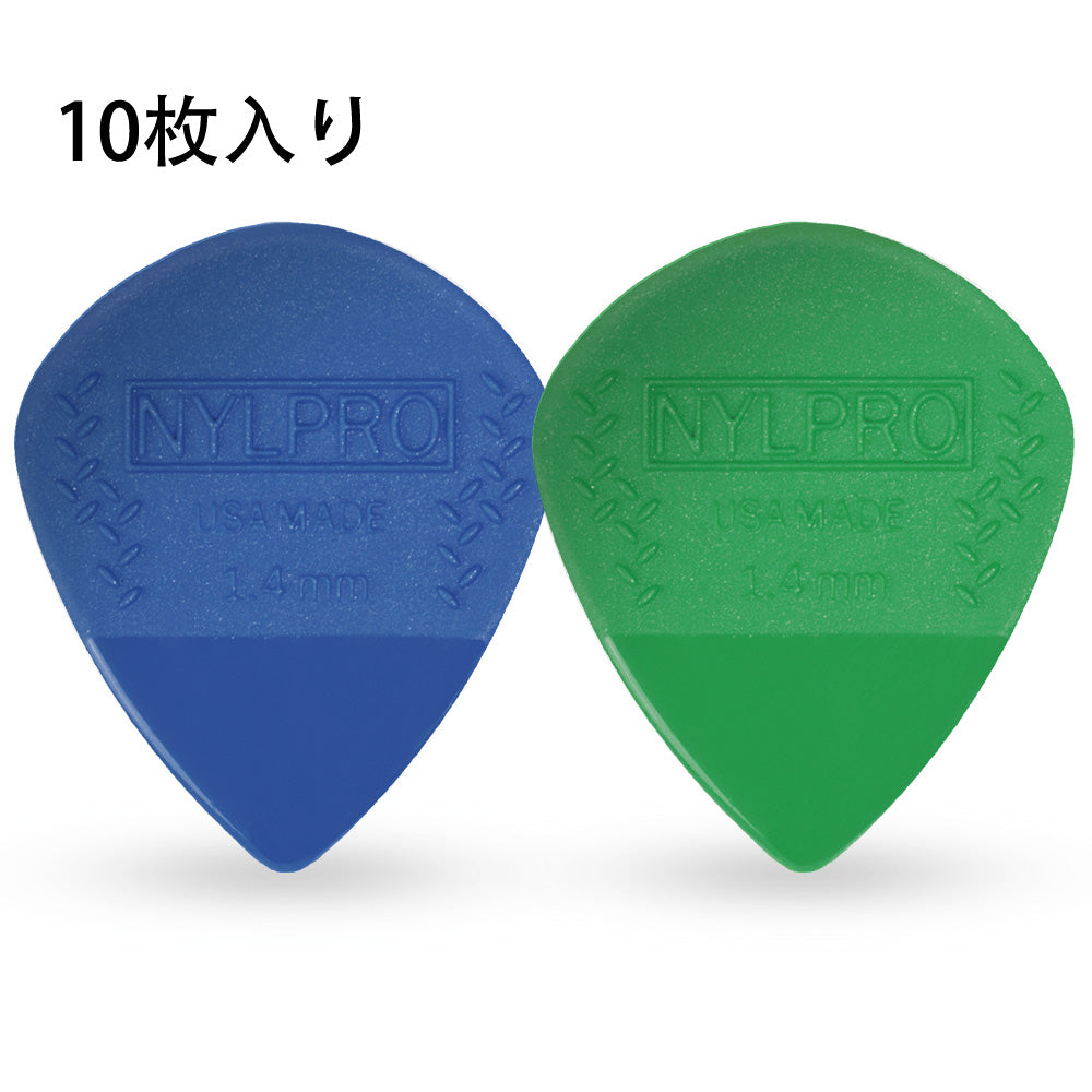 D'Addario 3NPR7 / 3NPP7 Nylpro Jazz / Nylpro Plus Jazz ピック 10枚入り ナイロン製