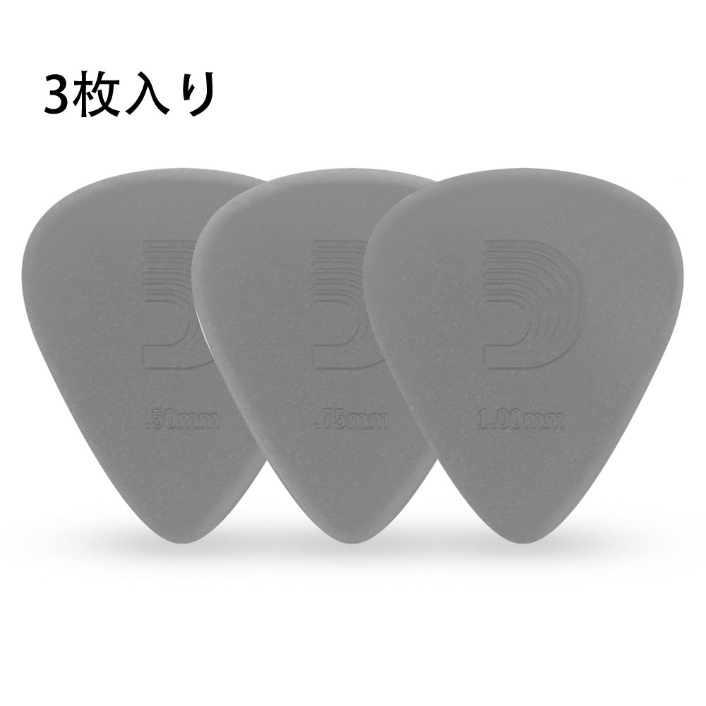 D'Addario Nylflex ピック ナイロン製 3枚入り ティアドロップ