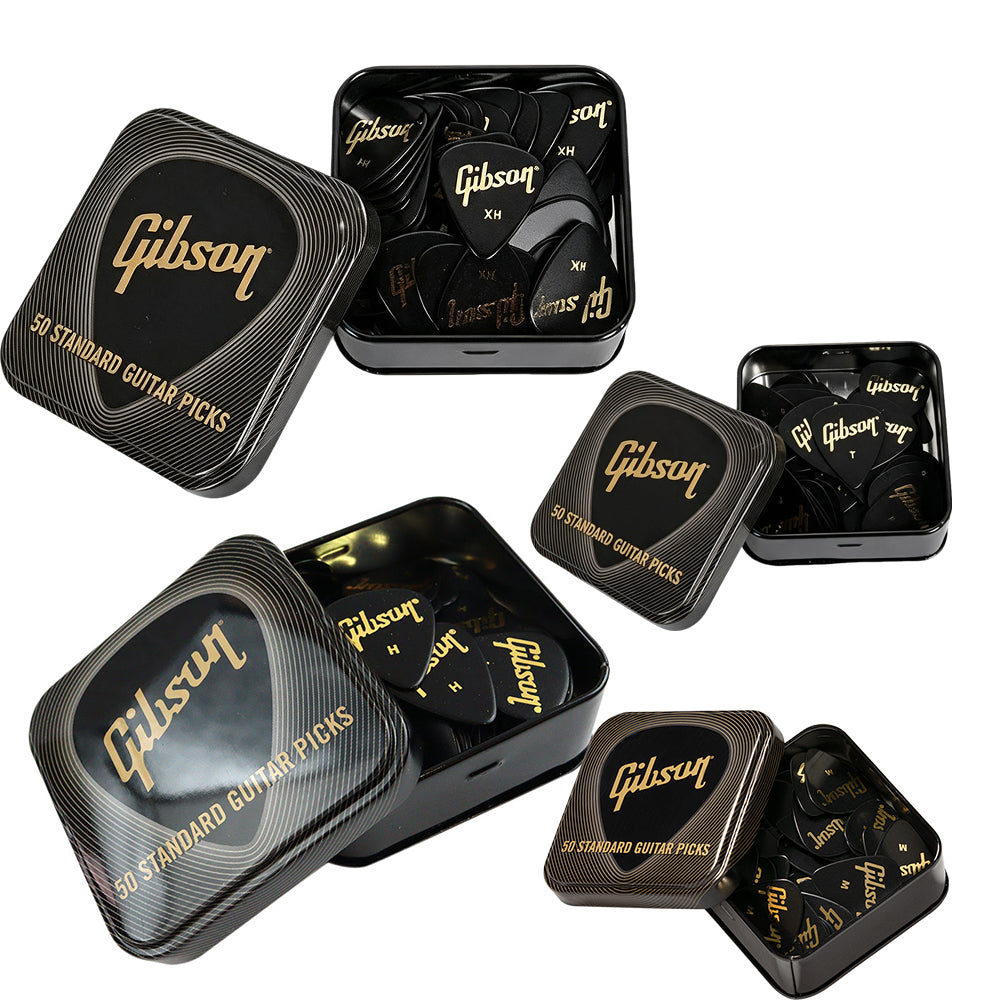 Gibson Black Pick Tin APRGG50-74  ギターピック APRGG50-74 50枚入り