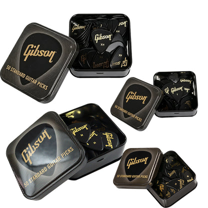Gibson Black Pick Tin APRGG50-74  ギターピック APRGG50-74 50枚入り