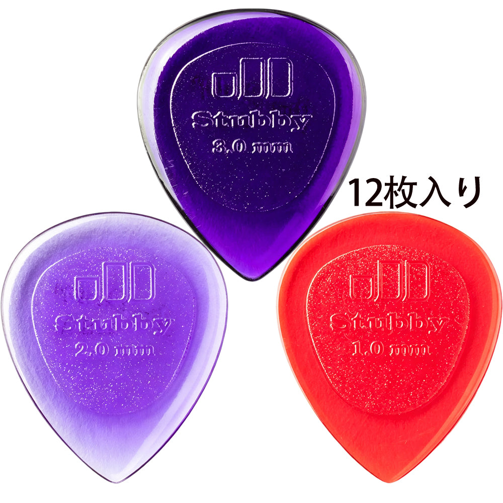 Jim Dunlop STUBBY JAZZ PICK 474 ギターピック 12枚入り