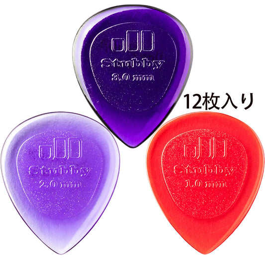 Jim Dunlop STUBBY JAZZ PICK 474 ギターピック 12枚入り